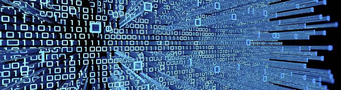 Rows of digital numbers