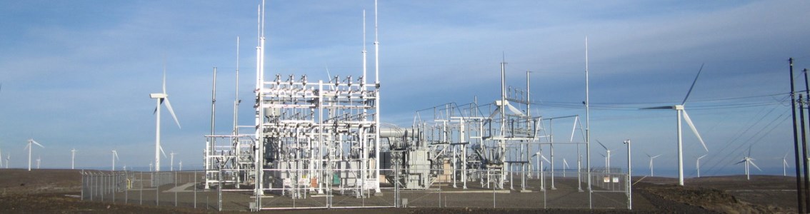 Wild Horse wind farm substation